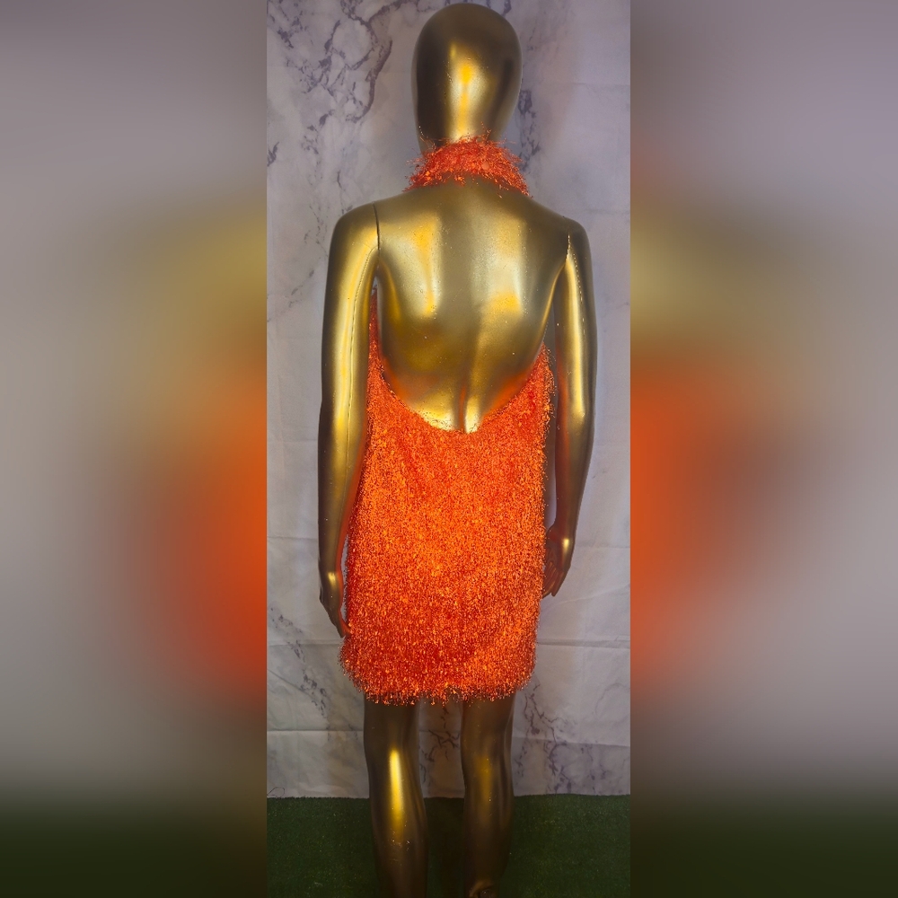 Holiday Fun Dress Zara Medium Low Back Out Mini Dress